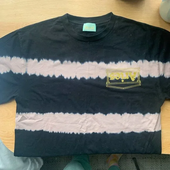 Aries Tie Dye Crew Neck T-Shirt - Picture 4 of 6